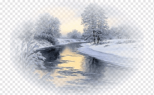 Элементы зимнего пейзажа