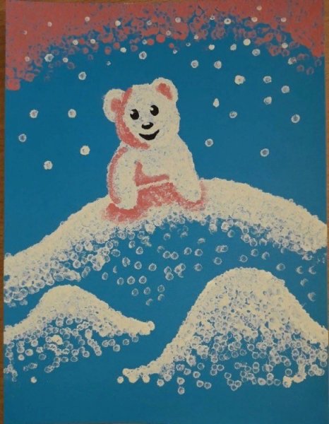 Рисование ватными палочками