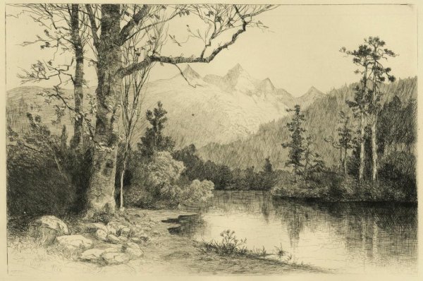 Офорт Поленова «Амазонка»