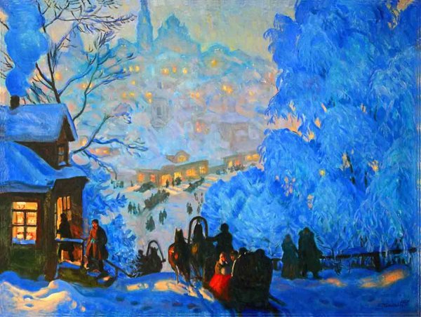 Борис Михайлович Кустодиев зима