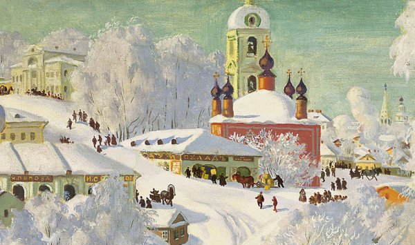Борис Кустодиев картины Масленица