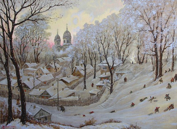 Кустодиев Масленица 1916