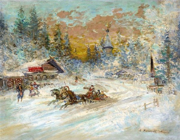 Борис Михайлович Кустодиев Масленица