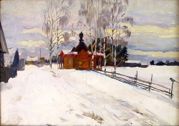Б. Кустодиев "Масленица" (1916)