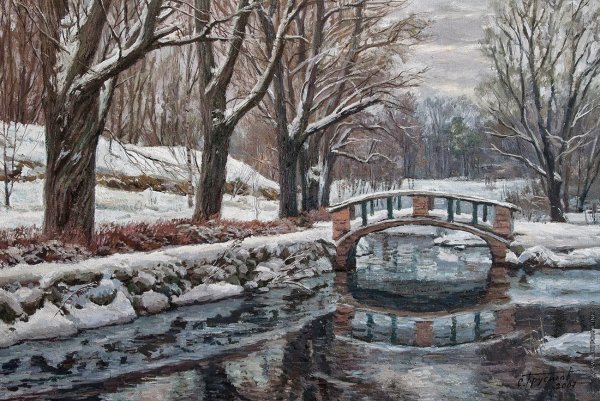 Художник Брусилов Станислав Александрович городские пейзажи