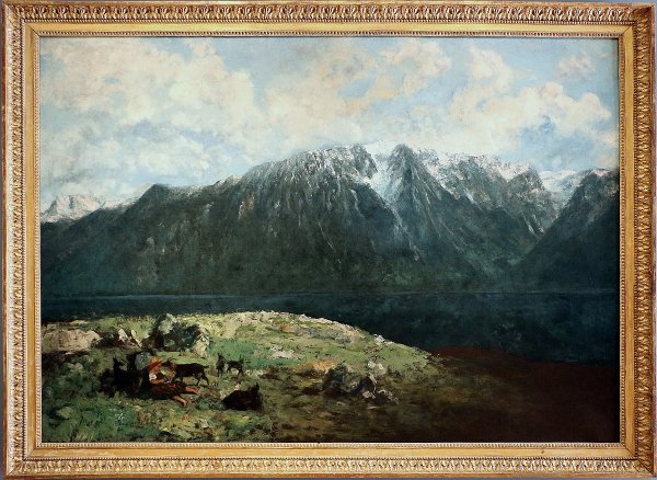 Гюстав Курбе лес осенью (1841)