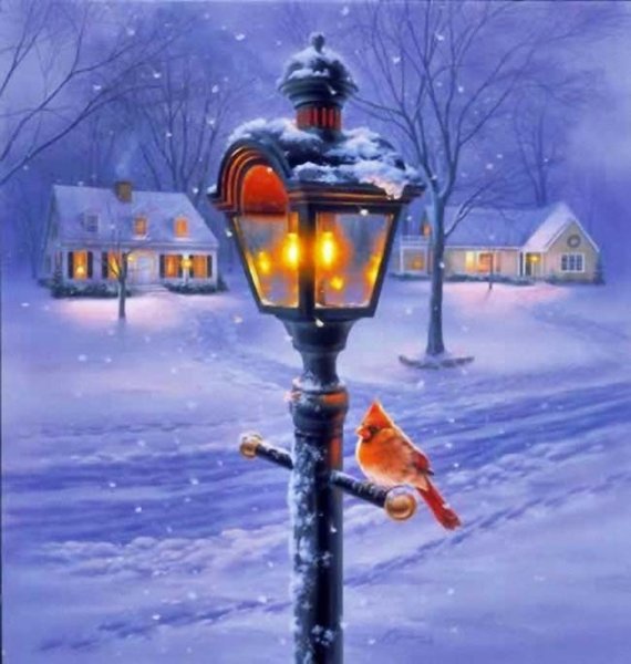 Художник Даррел Буш зима