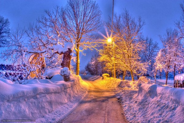 Сказочная зимняя дорога