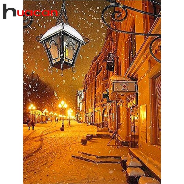 Заснеженный город