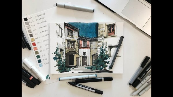 Море маркерами