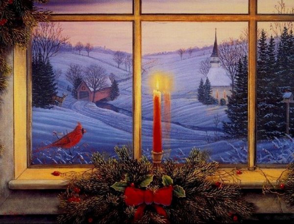 Зимнее окно