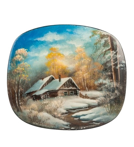 Лаковая миниатюра Федоскино пейзажи