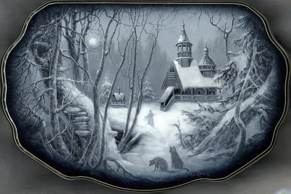 Лаковая миниатюра Федоскино пейзажи зимние