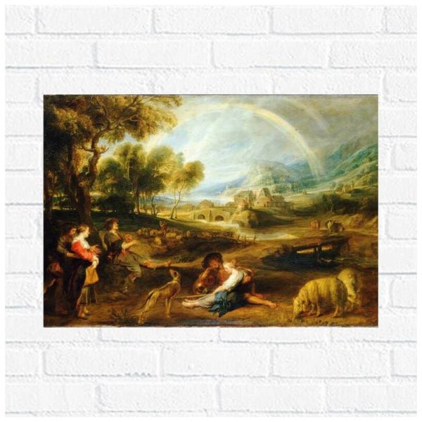 Питер Пауль Рубенс пейзаж с возчиками камней