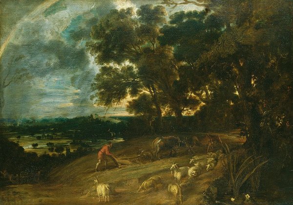 Питер Пауль Рубенс пейзаж с радугой