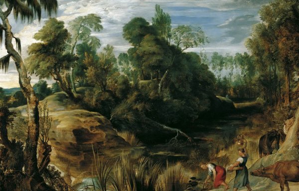 Питер Пауль Рубенс пейзаж с замком стен