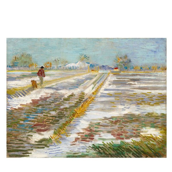 Винсент Ван Гог снежный пейзаж 1888 г