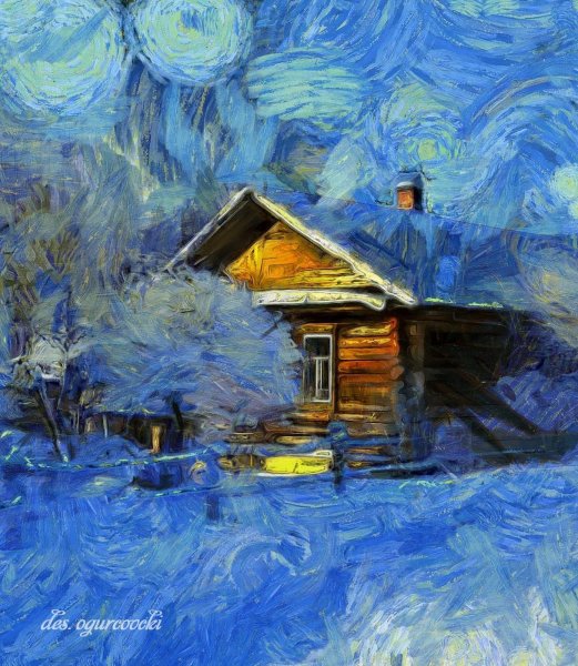 Винсент Ван Гог снежный пейзаж 1888 г