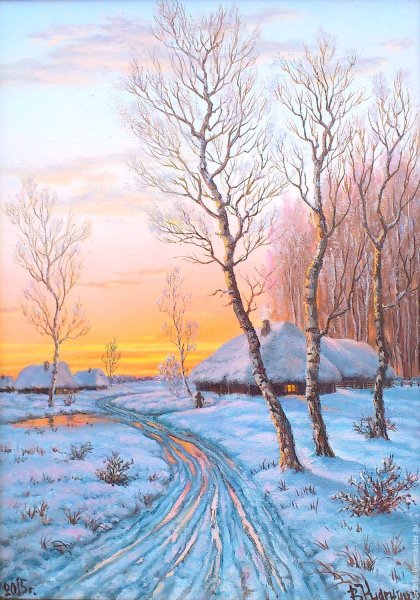 Художник Владимир Княгницкий картины зима