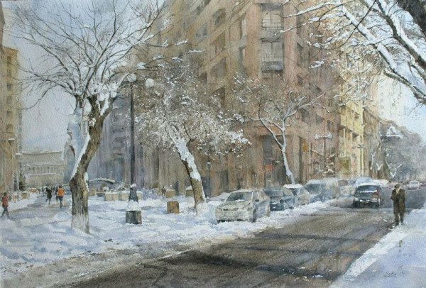 Пето Погосян акварель