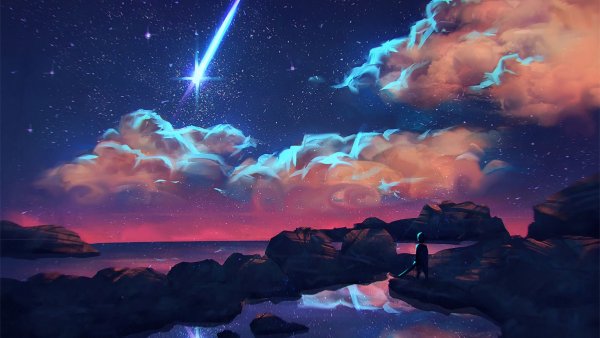 Звездное небо арт