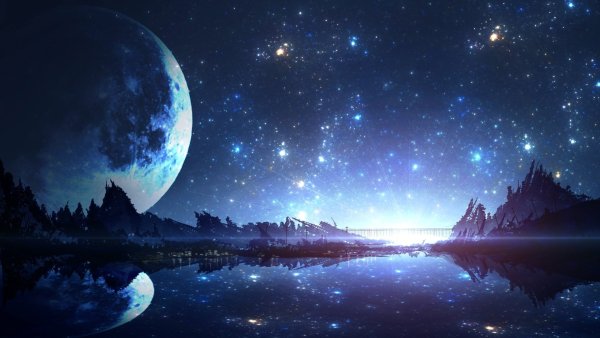 Фантастическое ночное небо