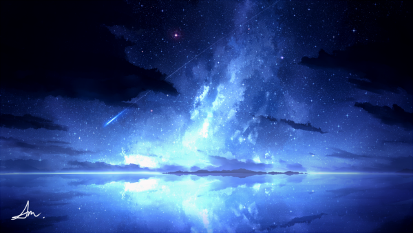 Ночное небо аниме