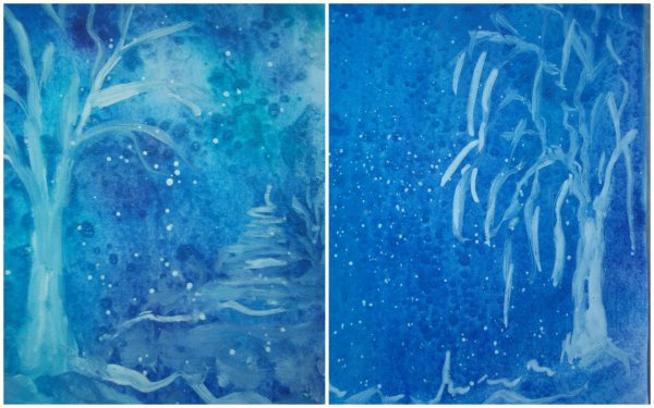 Метод набрызга в рисовании