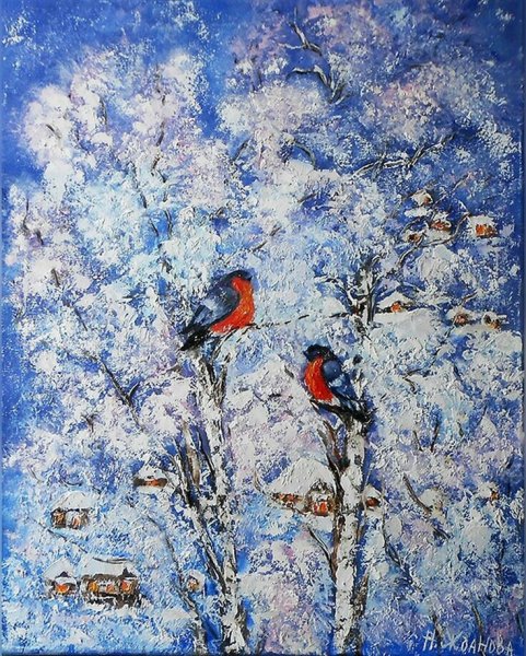 Рисунок на тему зима