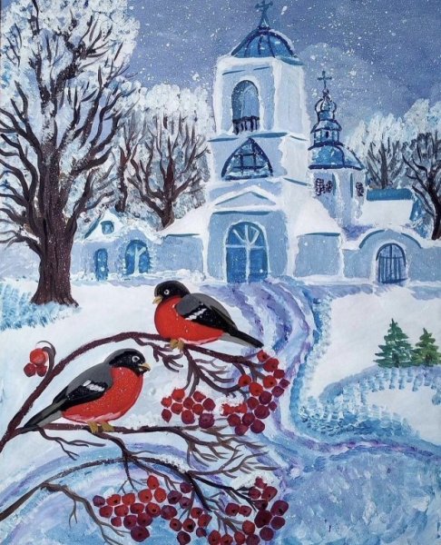 Зимние картины художника Майстренко Геннадия