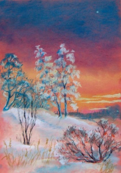 Екатерина Шешина зимний пейзаж