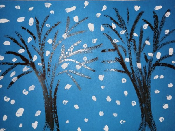 Рисование ватными палочками