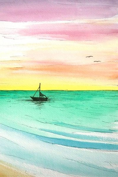 Море рисунок