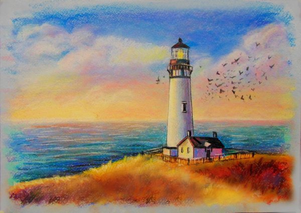 Море акварелью