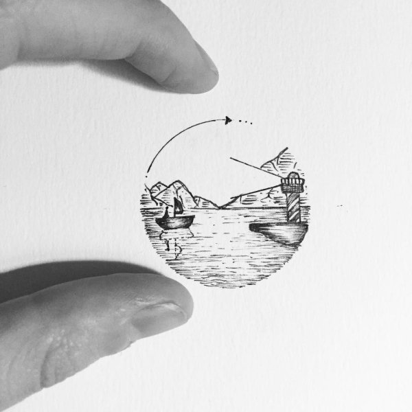 Пейзаж в круге