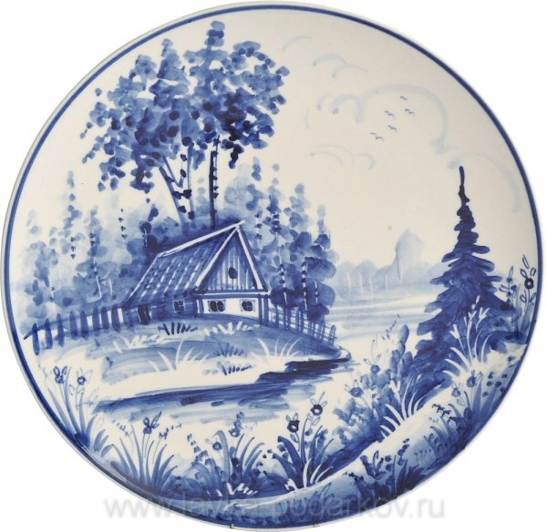 Панно в стиле Гжель