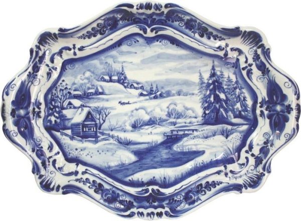 Пейзаж на тарелке