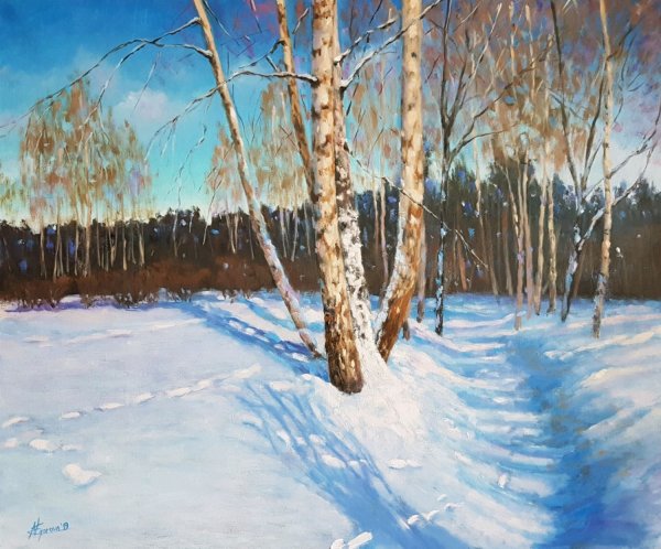 Игорь Грабарь зимний пейзаж