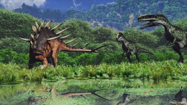 Затерянный мир битва динозавров