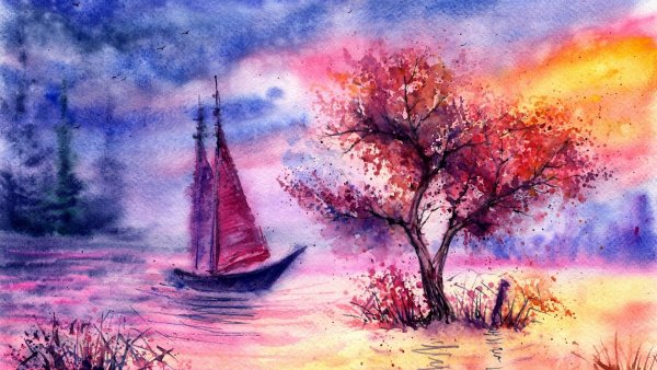 Рисование акварелью для начинающих