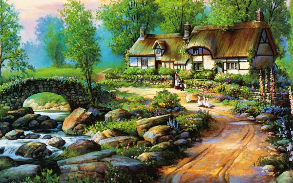 Мельница на горной реке