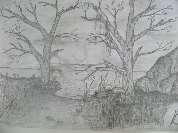 Пейзажи для срисовывания