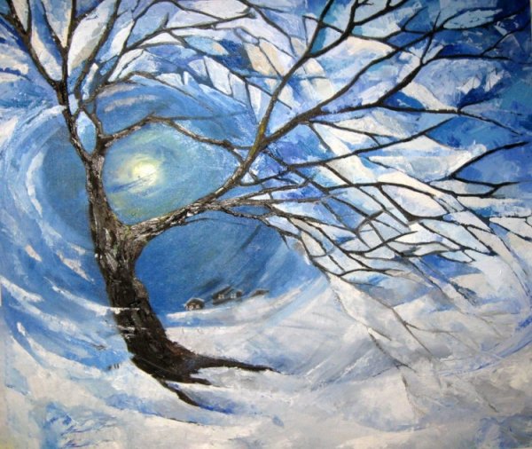 Художник Владислав Лебедько зима
