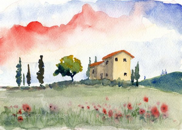 Альберто Маньелли Tuscan Landscape