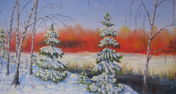 Малянов зимний пейзаж