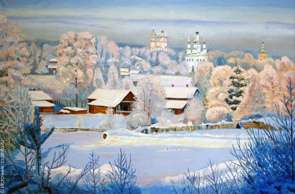 Зима рисунок