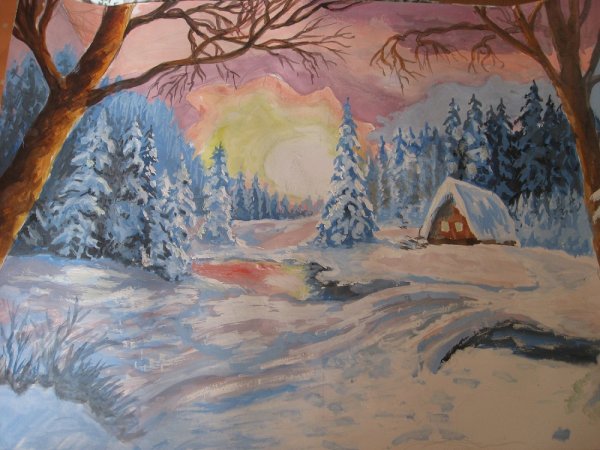 Зима в средней полосе России