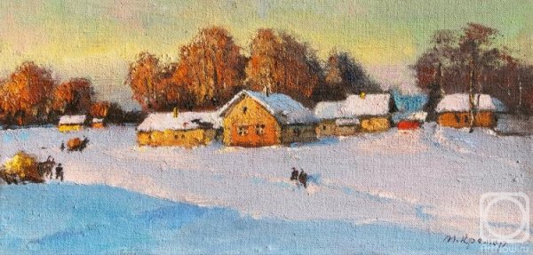 Крымов н. п. зимний пейзаж. 1919