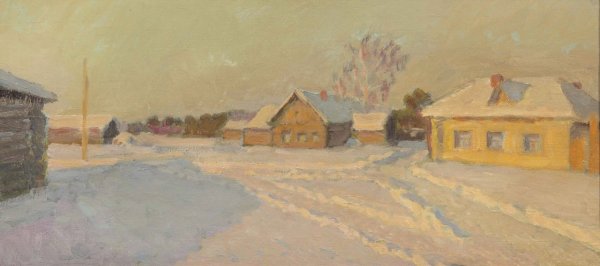 Крымов н. п. зимний пейзаж. 1919