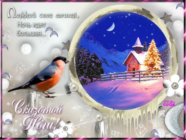 Спокойной ночи зимней ночи